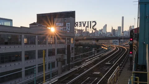 Metro Train 7th Street - Timelapse 4k ProRes Stock Footage 157489396