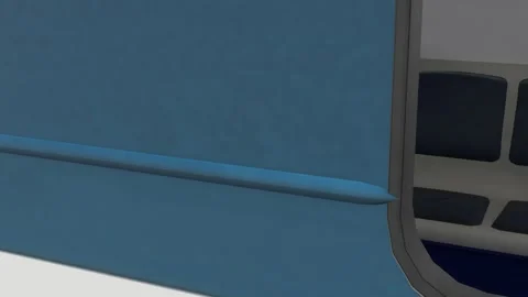 Metro train engine model Stock Footage 295873938