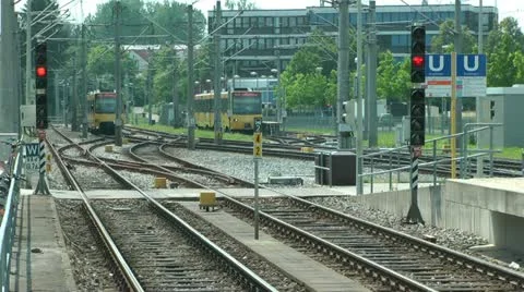 Metro Train Stock Footage 11396424