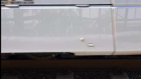 Metro train speeding by Stock Footage 94550106