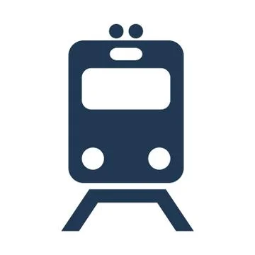 Metro train, underground transport vector icon flat isolated illustration Stock Illustration