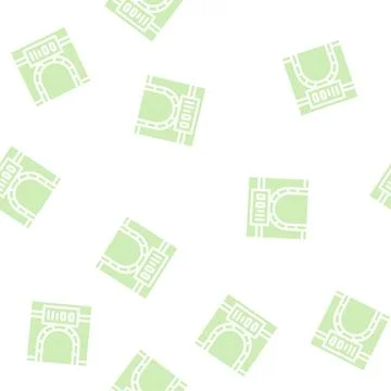 Metro underground clock glyph vector seamless pattern イラスト素材