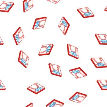 Metro underground clock isometric icon seamless pattern Stock Illustration