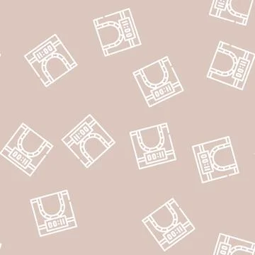 Metro underground clock line vector seamless pattern イラスト素材