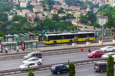 Metrobus station Stock Photos