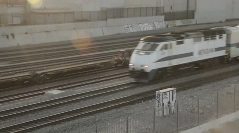 Metrolink Train Stock Footage 64927244