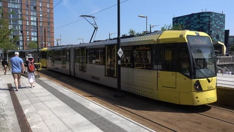 Metrolink Tram Stock Footage 92194818