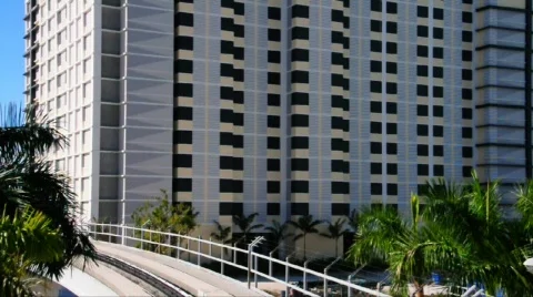 Metromover Miami Stock Footage