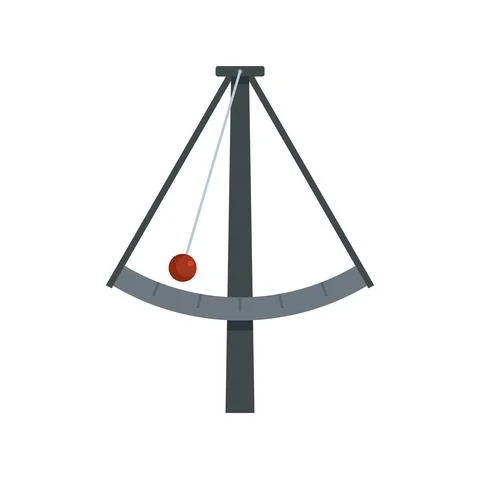Metronome gravity icon flat isolated vector Stock Illustration