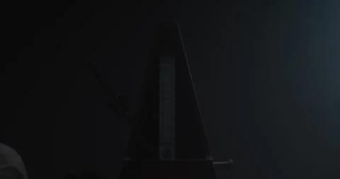 Metronome Pendulum Beat left and right Stock Footage 255760593