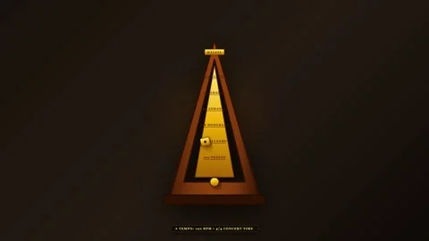 Metronome Ticking Pendulum Swing Loop with a wooden case texture and 4K Loop 스톡 동영상 346594284