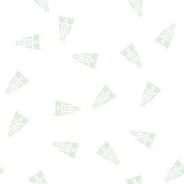 Metronome tool glyph vector seamless pattern black Stock Illustration