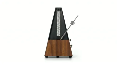 Metronome on white background Vidéo 10916836