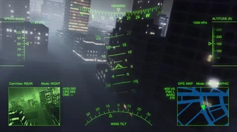 Metropolis 3: Helicopter flight Stock Footage