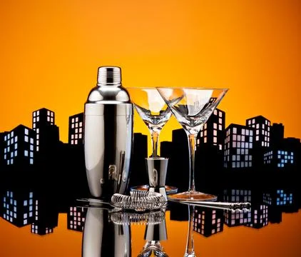 Metropolis Bartender tools Stock Photos