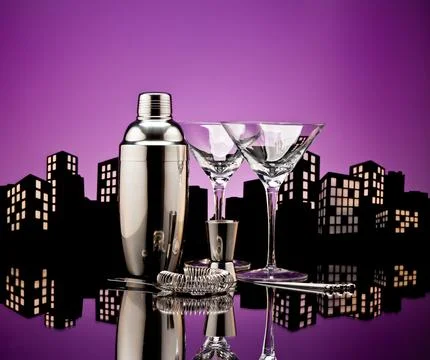 Metropolis Bartender tools Stock Photos