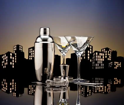 Metropolis Bartender tools Stock Photos