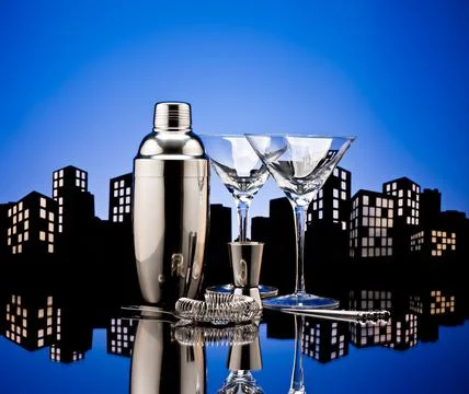 Metropolis Bartender tools Stock Photos