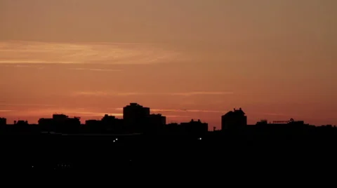 Metropolis. The city at dawn. Stock-Footage 66095348