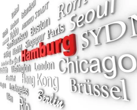 Metropolis hamburg Stock Illustration