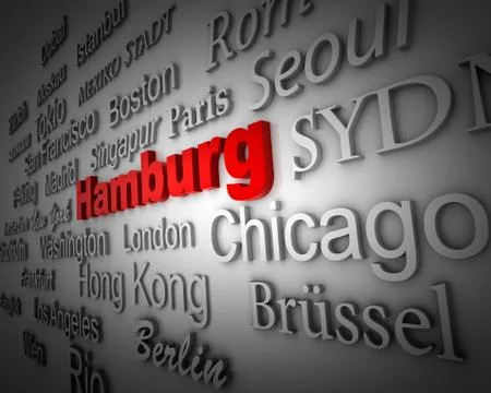 Metropolis hamburg Stock Illustration