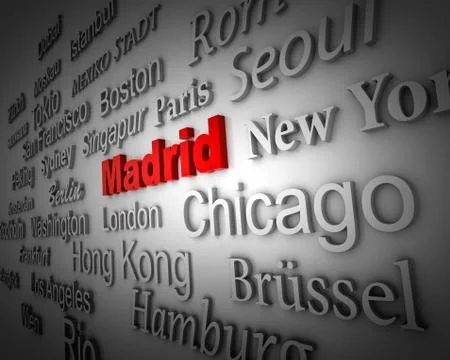 Metropolis madrid Stock Illustration