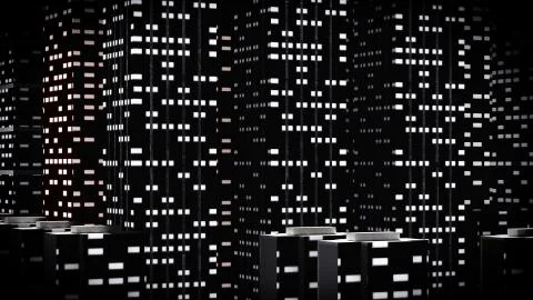 Metropolis - panoramic view Stock Illustration