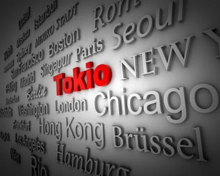 Metropolis tokyo Stock Illustration