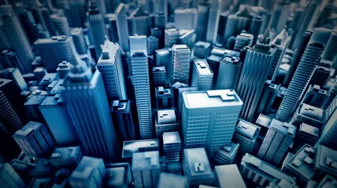 Metropolitan City. Loop animation. Stock Footage 41251290