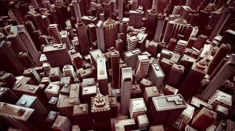 Metropolitan City. Loop animation. Stock Footage 41251627