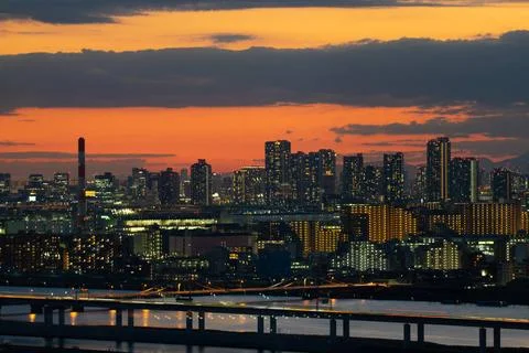 Metropolitan Expressway Central Loop Line and Tokyo Town Metropolitan Expr... Stock Photos