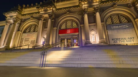 Metropolitan Museum of Art Hyperlapse Fast Stock Footage 287109937