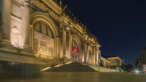 Metropolitan Museum of Art Hyperlapse No Parallax Stock Footage 287110256