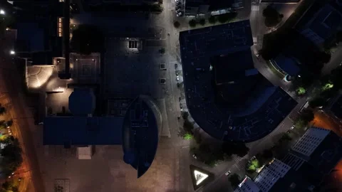 Metropolitan Nighttime Aerial 库存影片 336563970