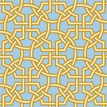 Mettlach encaustic tiles pattern in celtic style. Illustrazione stock