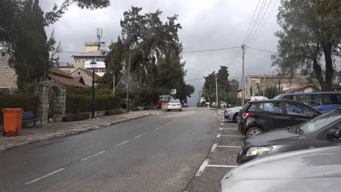 Metula main street Stock Footage 107054157