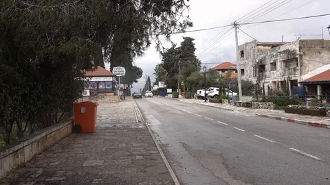 Metula main street Stock Footage 107054628