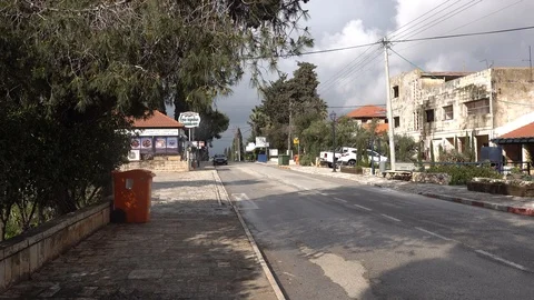 Metula main street Stock Footage 107056026