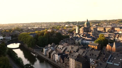  Meuse River and the bridge on it Stock Footage 118677652