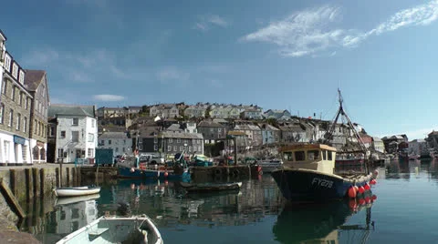 Mevagissey, Cornwall, UK Stock Footage 24687583