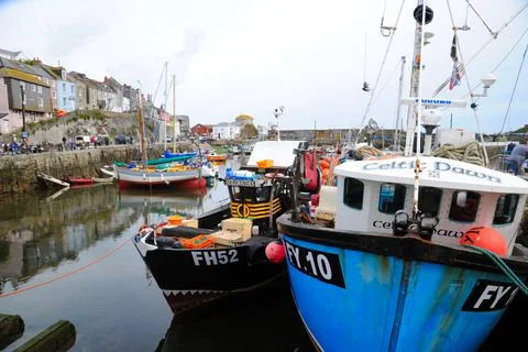 Mevagissy Cornwall Stock Photos
