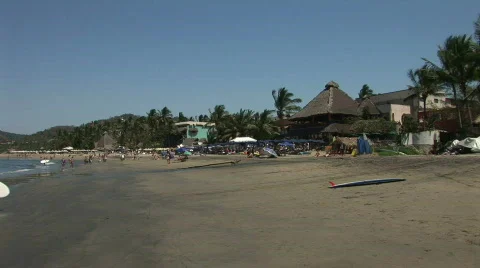 Mex surfer dude beach056 Vídeos de archivo 574016