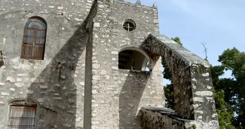 Mexican Architecture, Catholic Convent Video stock 138968917