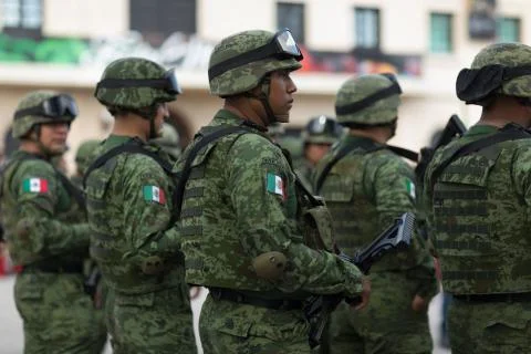 Mexican Armed Forces Stock Photos