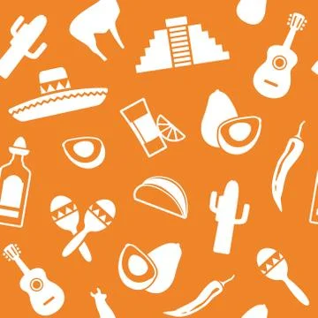 Mexican background Stock Illustration