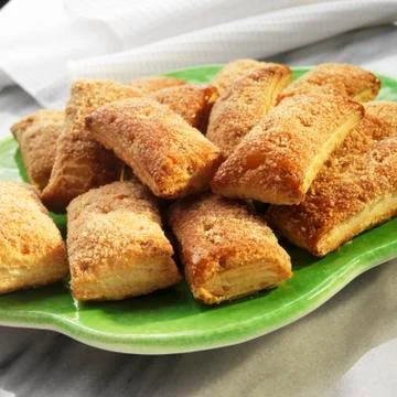 Mexican Banderilla Cookies with Sugar and Cinnamon Stock Photos