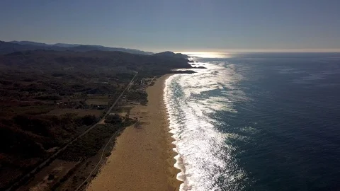 Mexican beach aerial Stock Footage 103852675