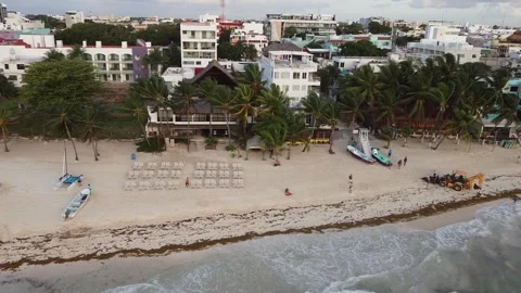 Mexican Beach between 2nd and 6th street Stock Footage 276839313
