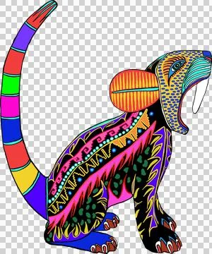 Mexican Big tooth cat Stock Illustration