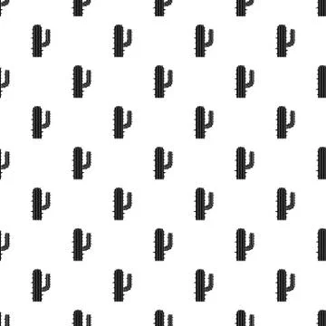 Mexican cactus pattern vector 스톡 일러스트